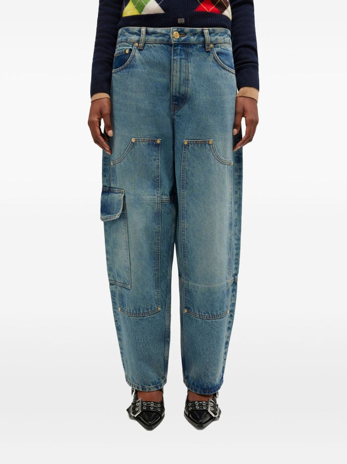 GANNI Jeans Blue Organic Cotton
