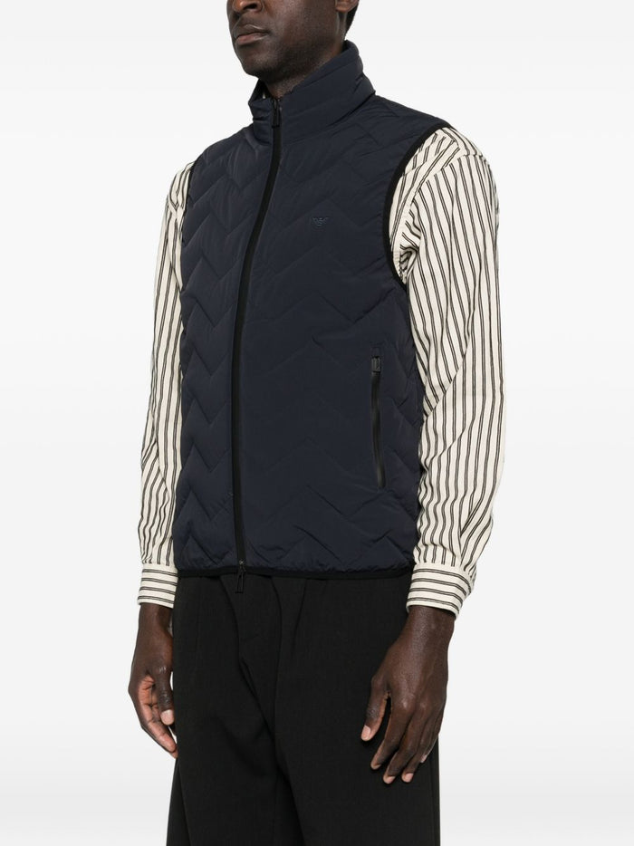 Emporio Armani Jackets Blue Polyamide