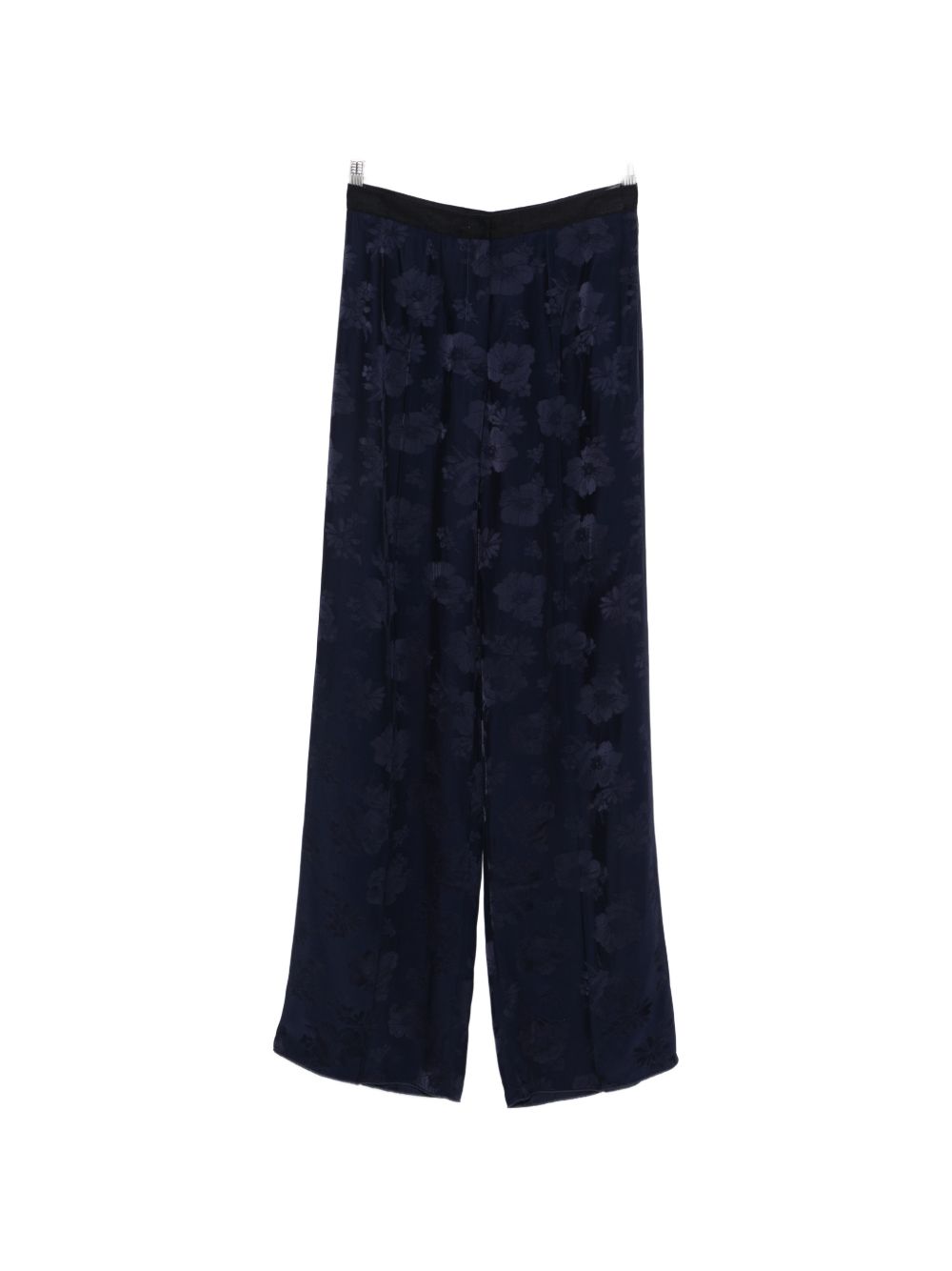Forte Trousers Blue Acrylic Viscose