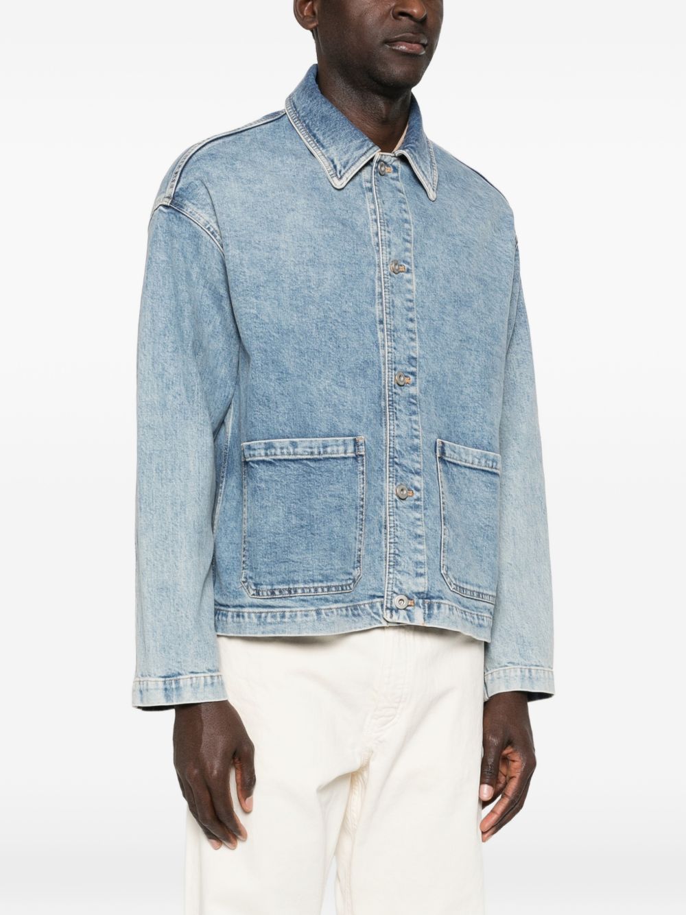 EMPORIO ARMANI CAPSULE PRE Coats Clear Blue Elastane