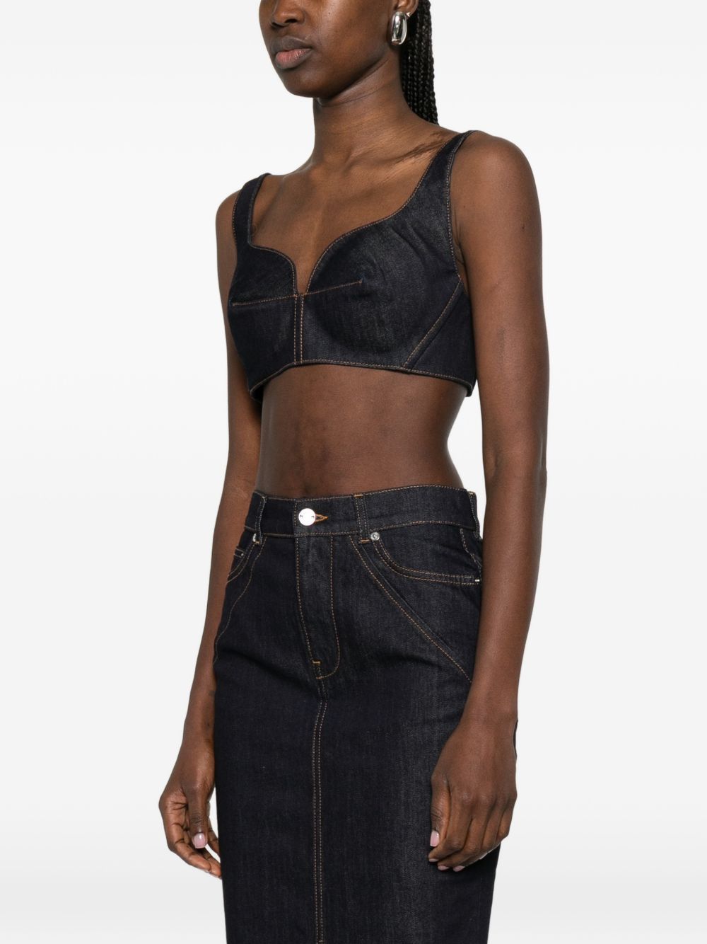 Givenchy Top Blue Cotton Elastane