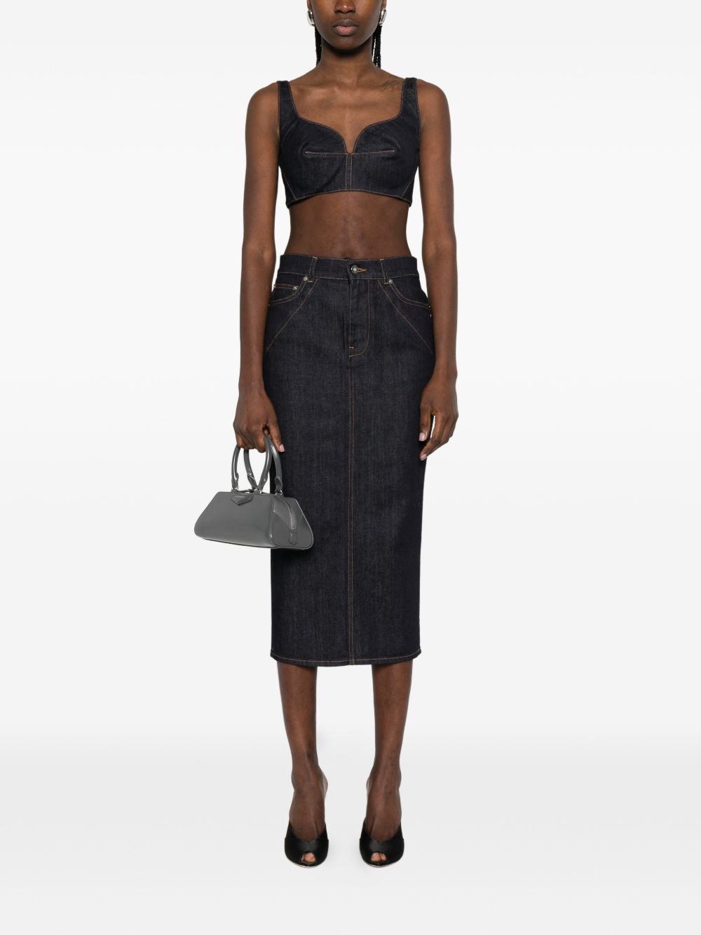 Givenchy Top Blue Cotton Elastane