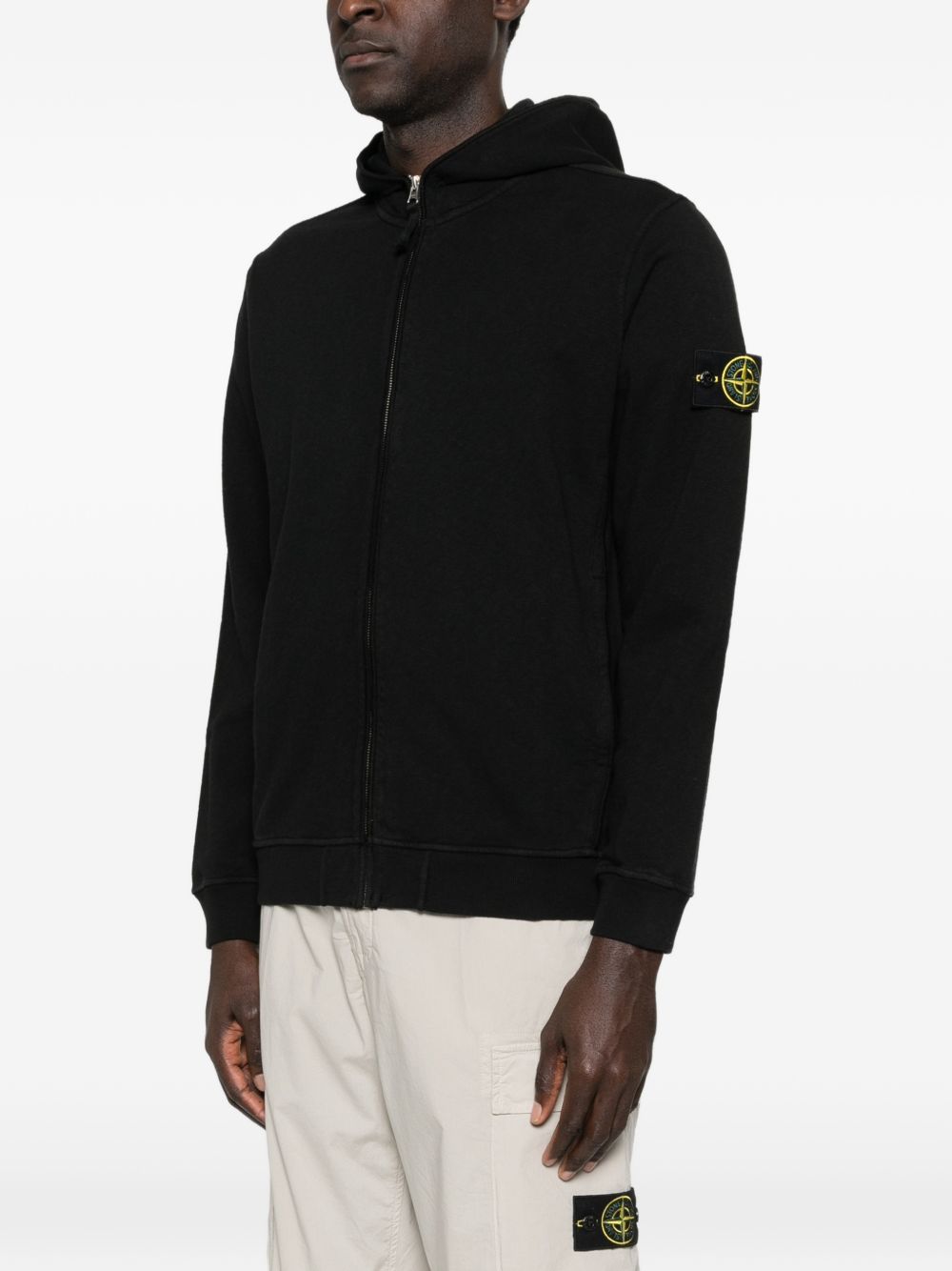 Stone Island Sweaters Black Cotone