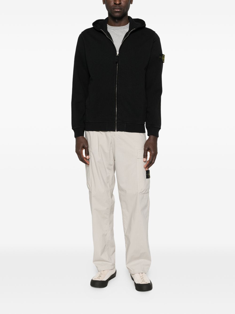 Stone Island Sweaters Black Cotone