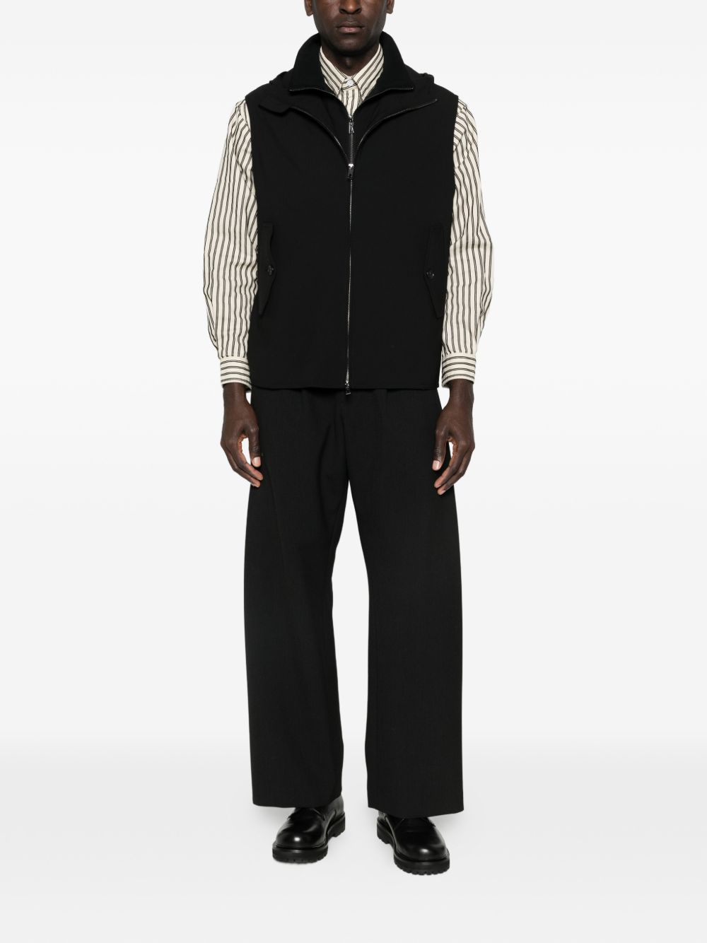 E.ARMANI EXCLUSIVE PRE Jackets Black Virgin Wool