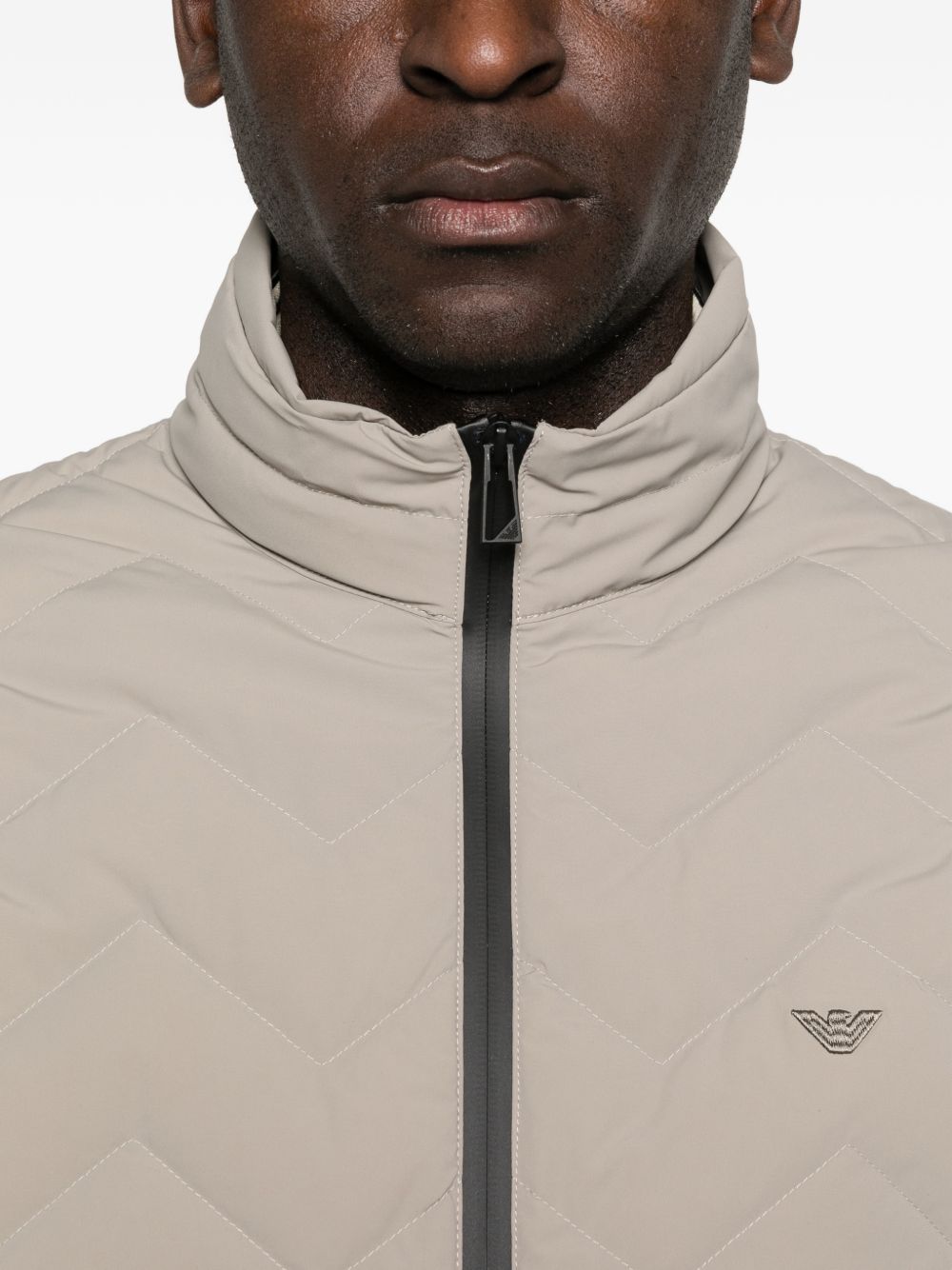 Emporio Armani Jackets Dove Grey Polyamide