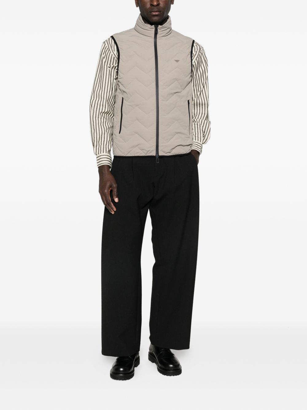 Emporio Armani Jackets Dove Grey Polyamide