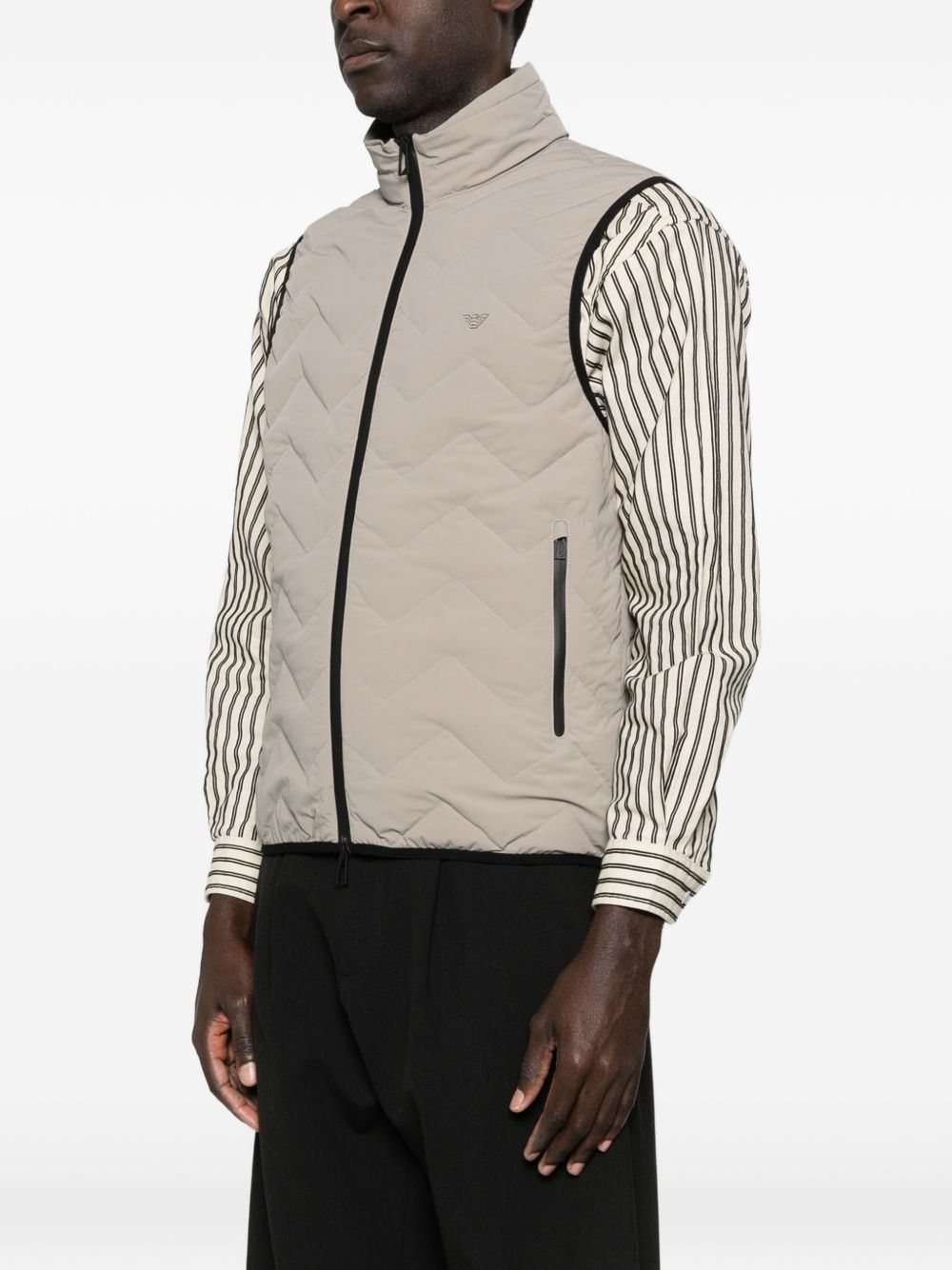 Emporio Armani Jackets Dove Grey Polyamide