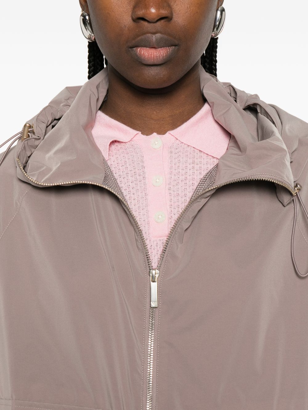 Emporio Armani Coats Marrone Chiaro Polyamide