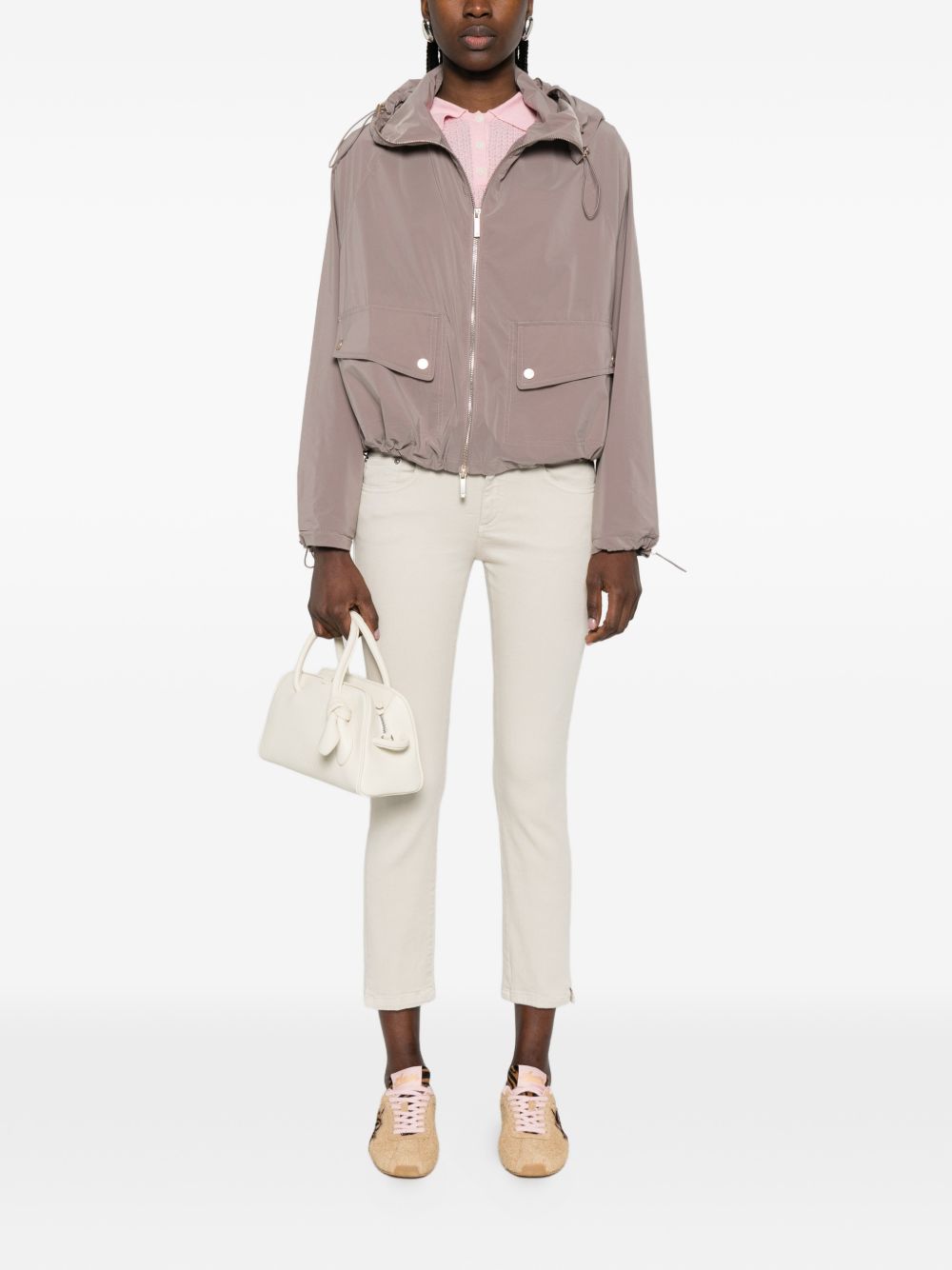 Emporio Armani Coats Marrone Chiaro Polyamide