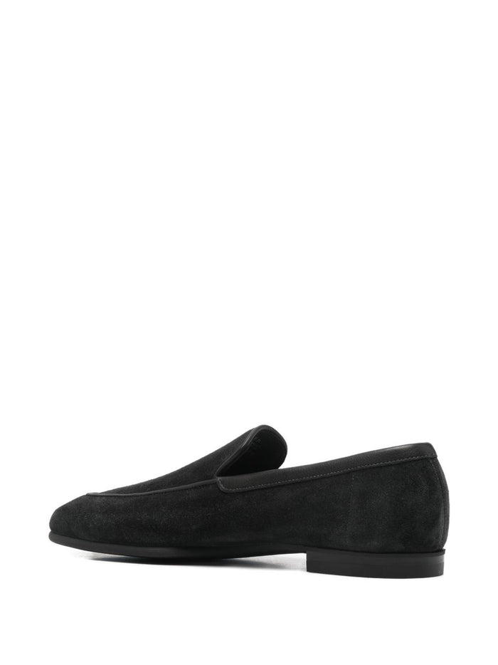 John Lobb Flat shoes Black Calf Suede