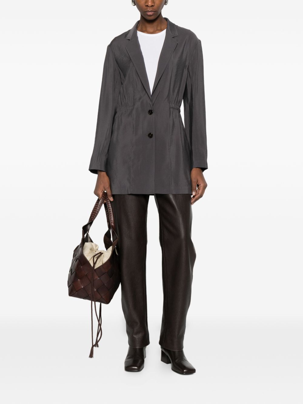 Alysi Jackets Grey Modal Polyester