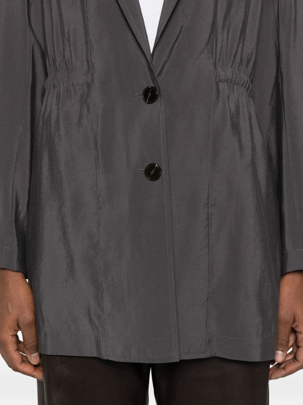 Alysi Jackets Grey Modal Polyester