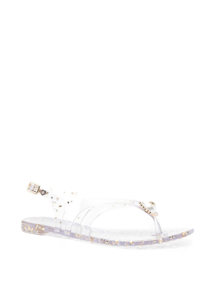 Casadei Sandals Clear Blue Pvc