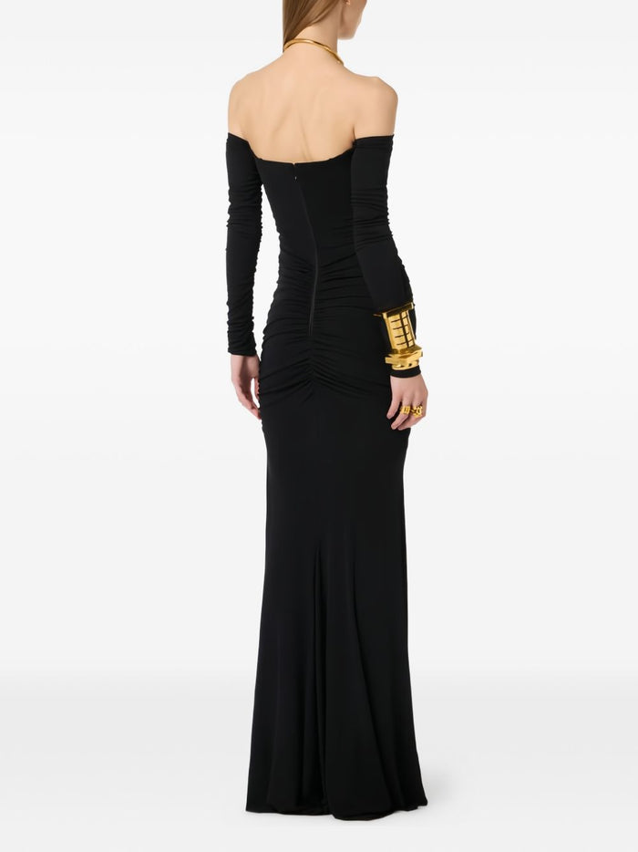 Elisabetta Franchi Dresses Black Viscose Elastane