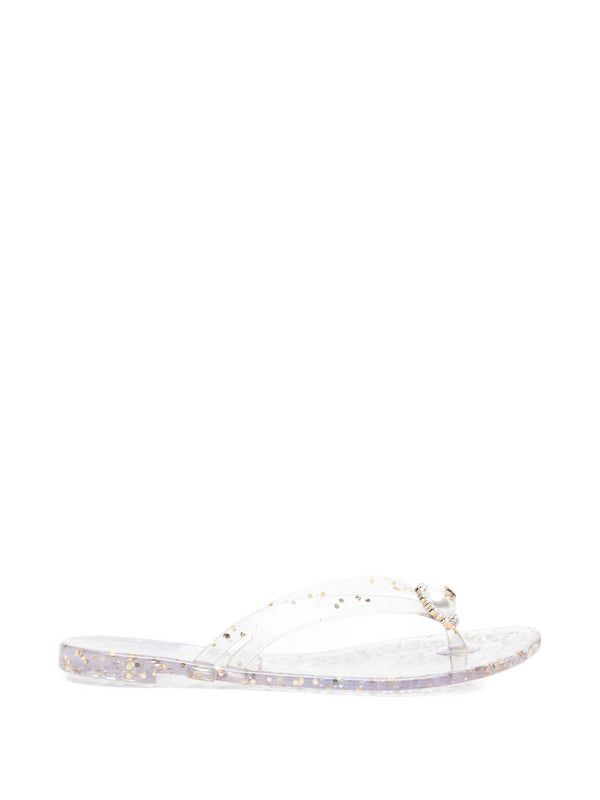 Casadei Jelly Glitter Flip Flops