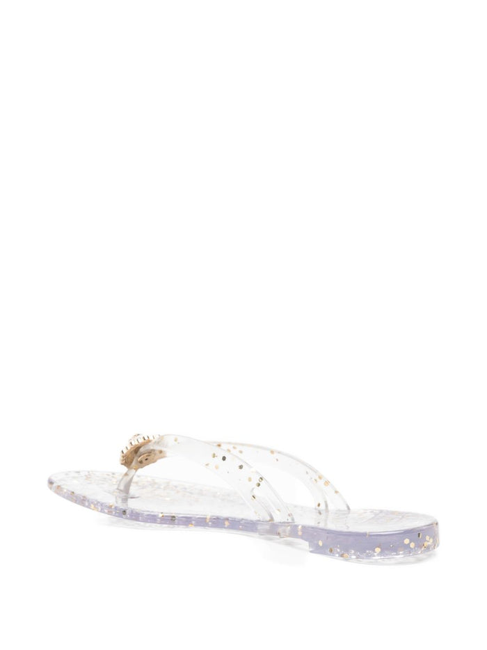 Casadei Sandals Clear Blue Pvc