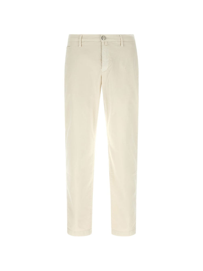 Jacob Cohen Trousers White Cotton