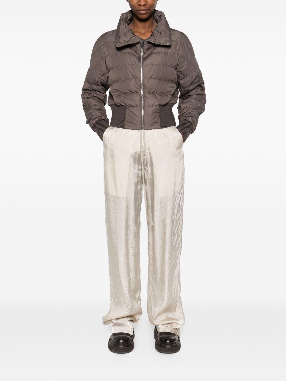 MONCLER X RICK OWENS Coats Grey Outer: Polyester