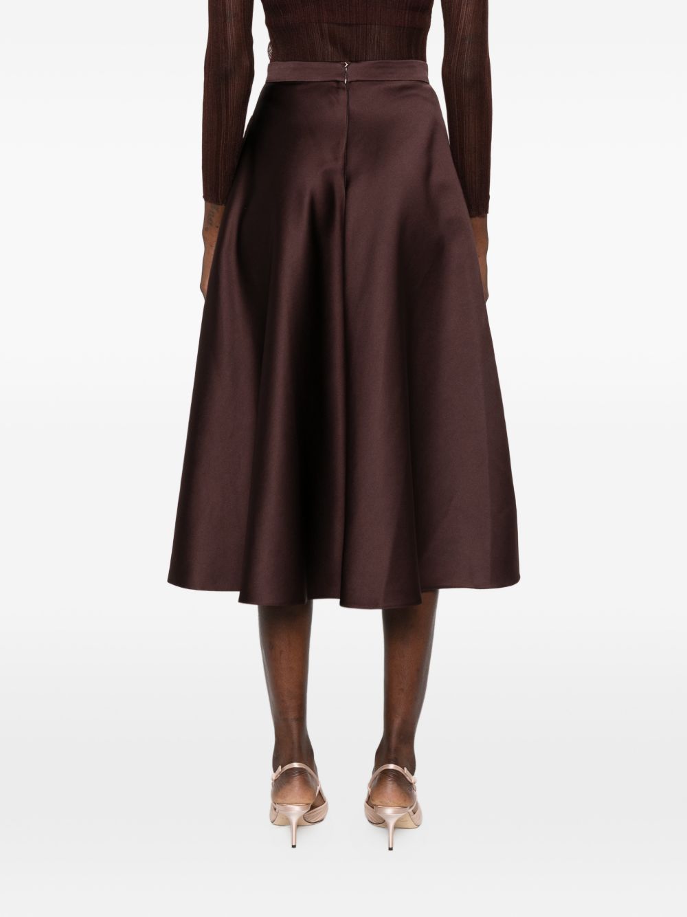 Elisabetta Franchi Skirts Brown Polyester