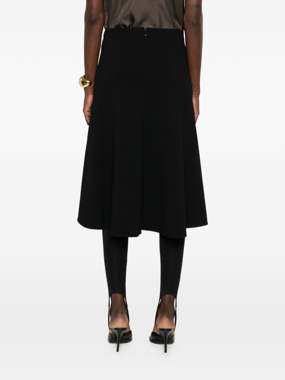 Jil Sander Skirts Black Viscose Polyamide Elastane