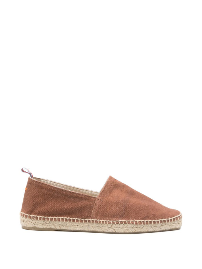 Castaner Flat shoes Leather Brown Outer: Fabric