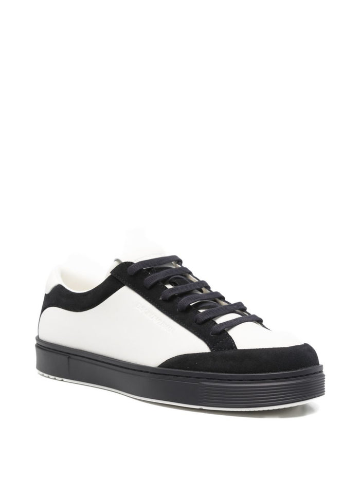 Emporio Armani Sneakers Blue Bovine Leather-splitleather
