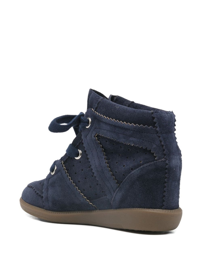 Isabel Marant Sneakers Blue Cow Leather