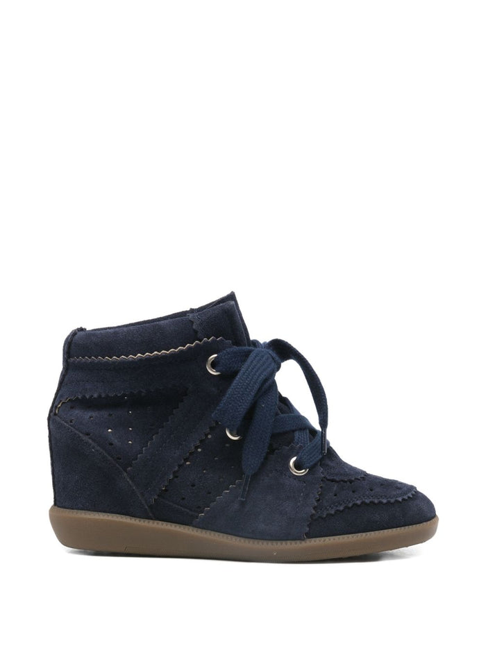Isabel Marant Sneakers Blue Cow Leather