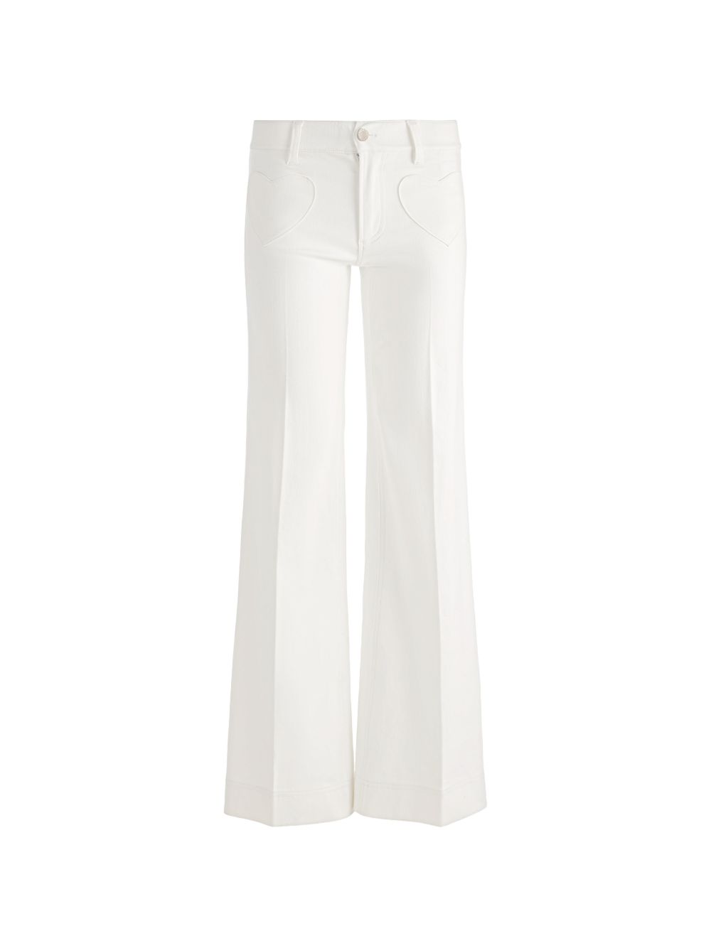 Alice + Olivia Trousers White Cotton