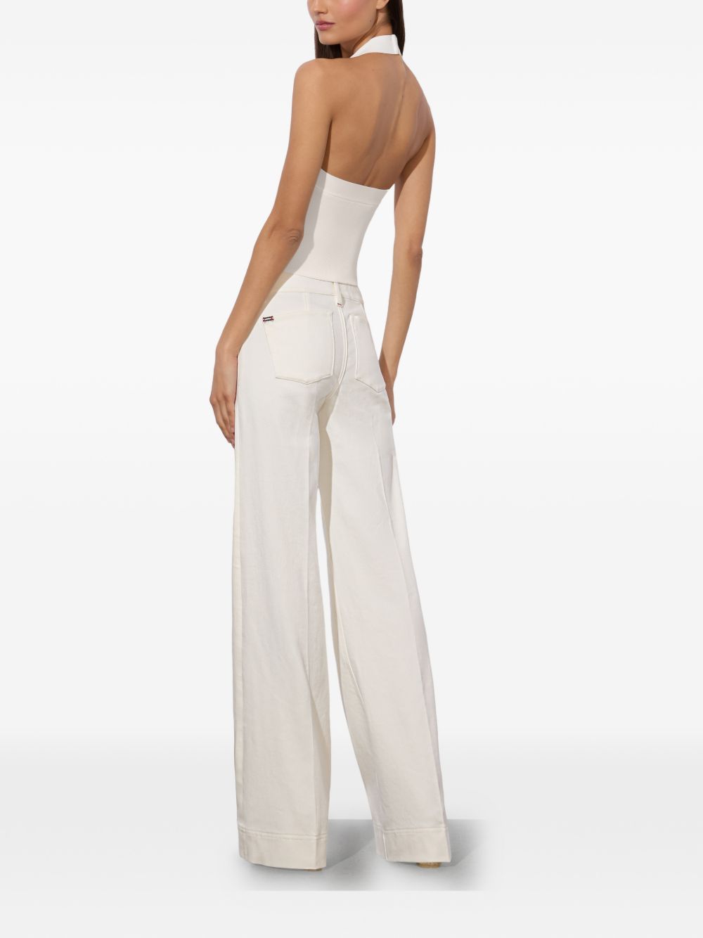 Alice + Olivia Trousers White Cotton