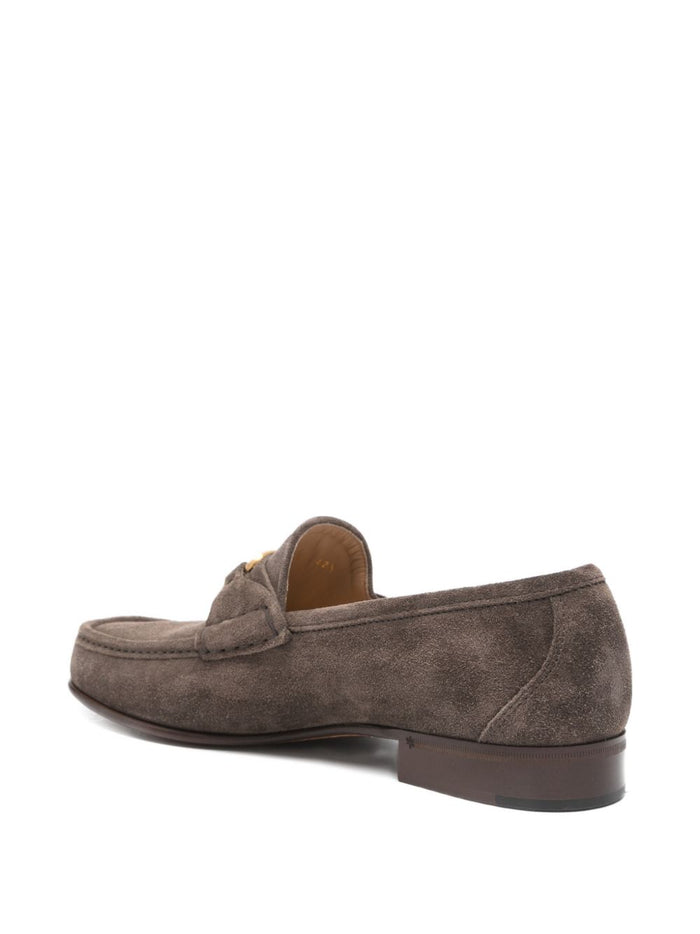 Valentino Garavani Flat shoes Grey Calf Leather