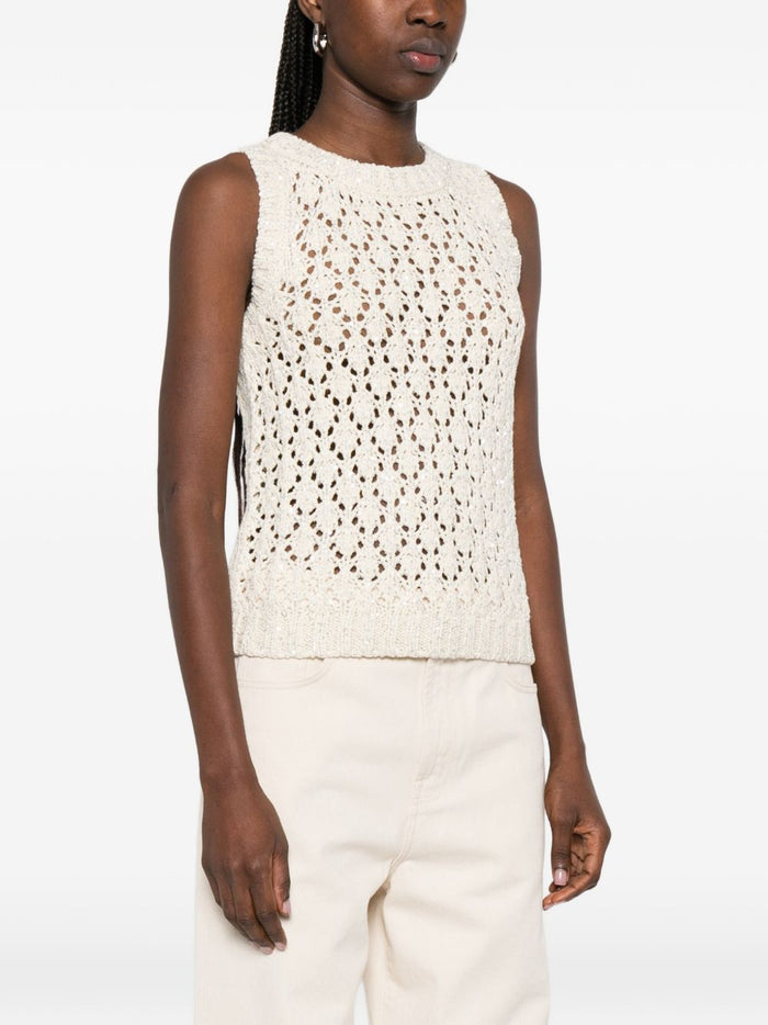 Fabiana Filippi Top White Cotton