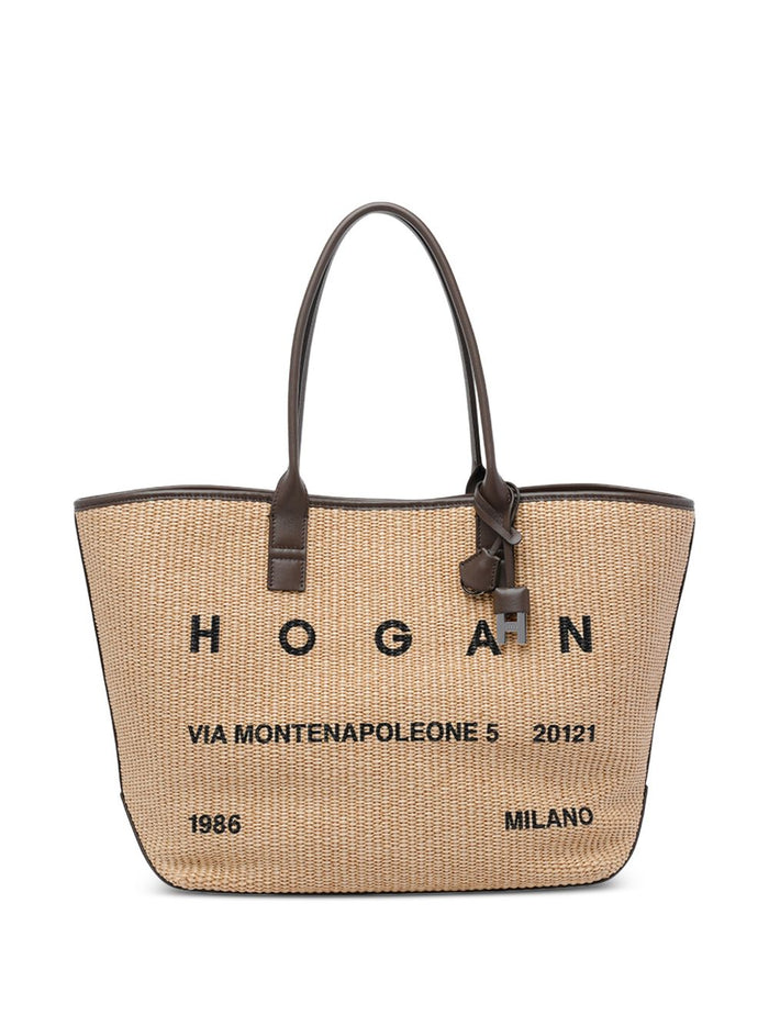 Hogan Bags Beige Outer: Raffia