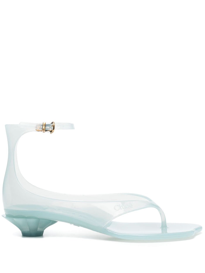Chloè Sandals Clear Blue Thermoplastic Polyurethane