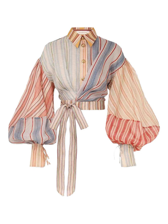Zimmermann Shirts MultiColour Linen Silk