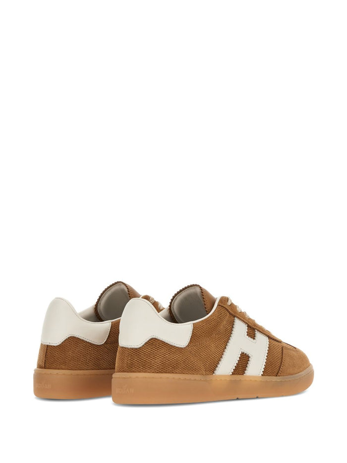 Hogan Sneakers Leather Brown Outer: Calf Suede