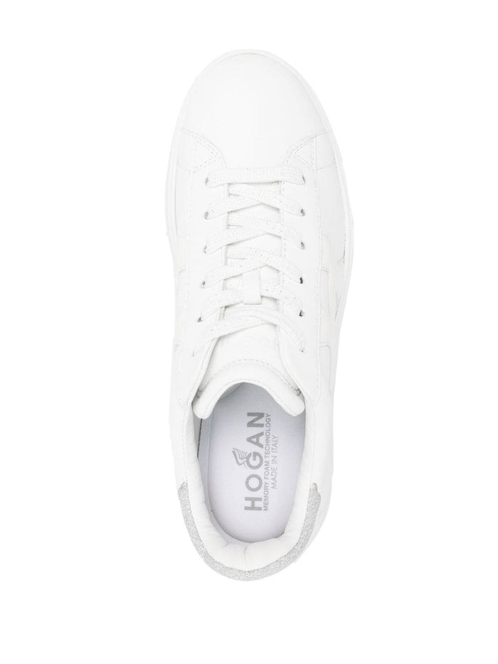 Hogan Sneakers White Leather100.0 %