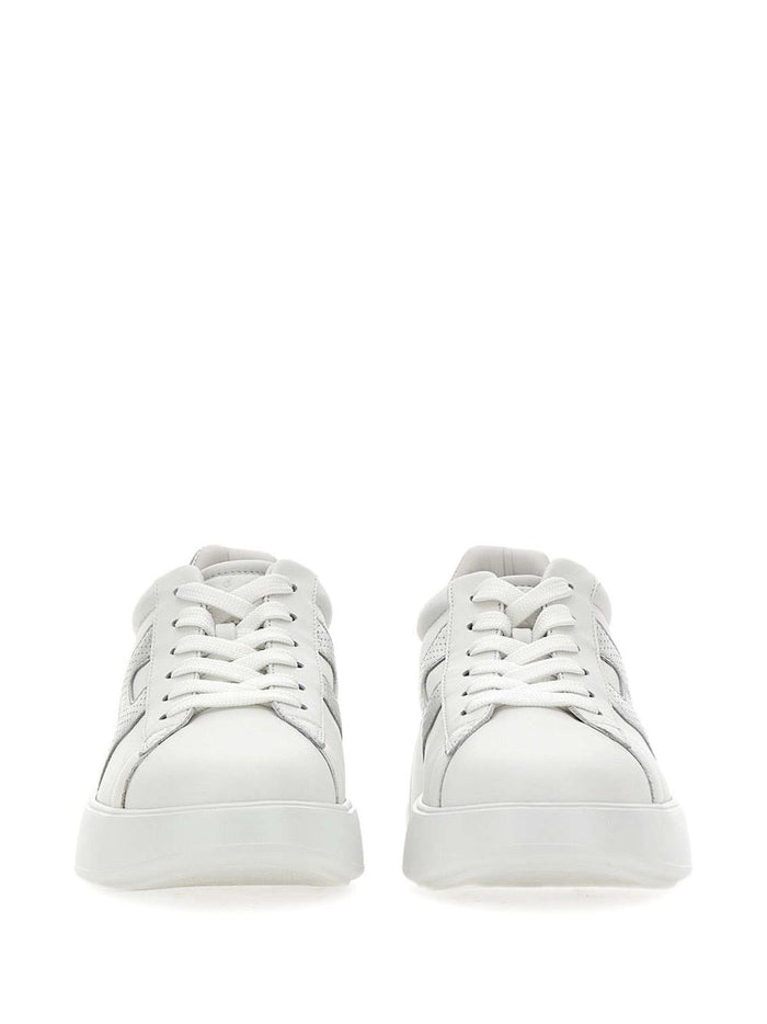 Hogan Sneakers Silver Outer: Calf Suede