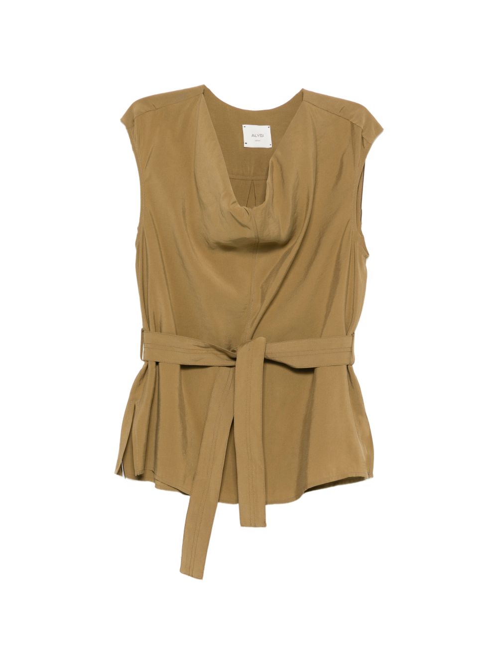 Alysi Top Green Modal Polyester