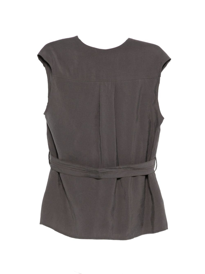 Alysi Top Grey Modal Polyester