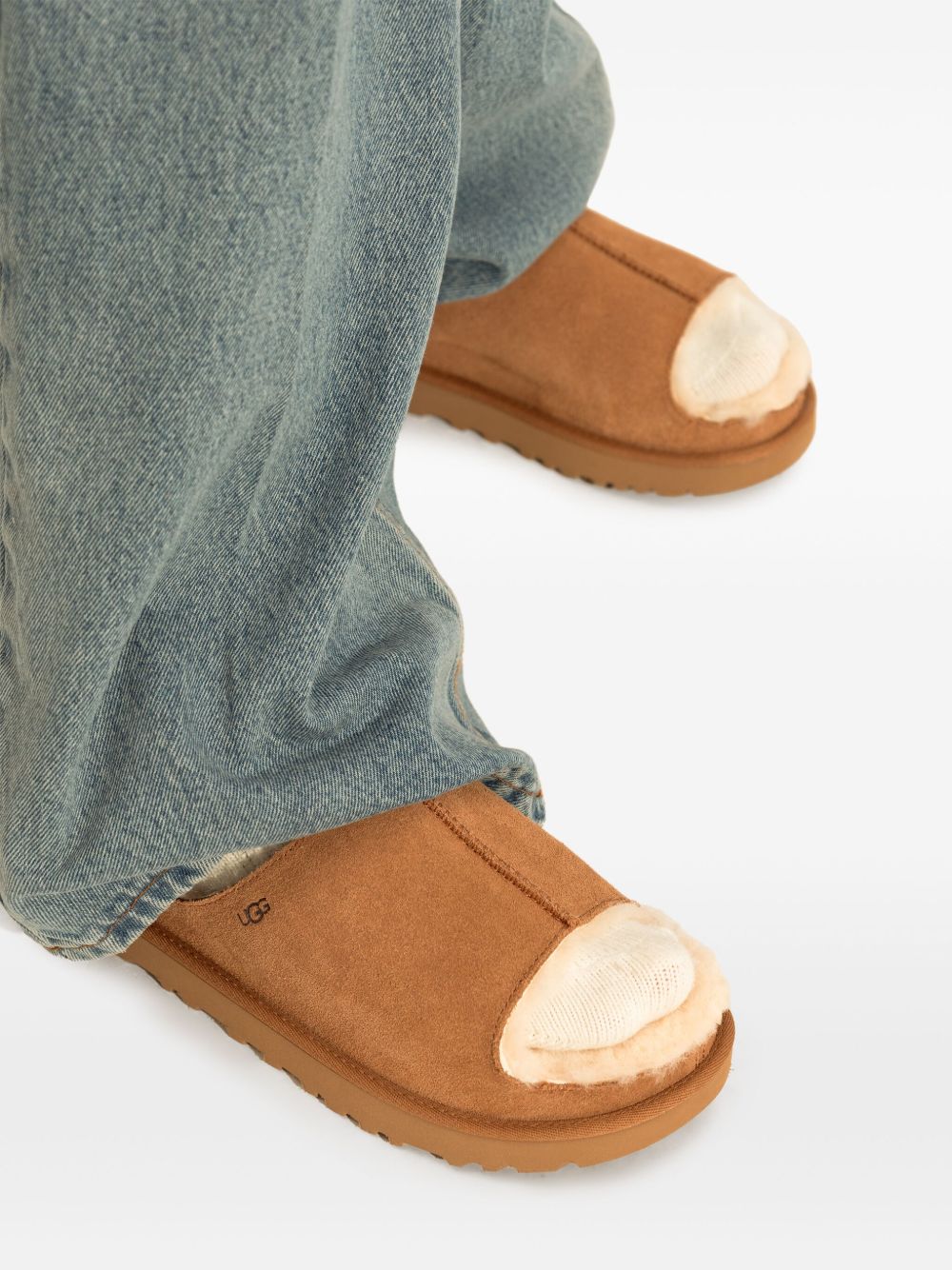 UGG Sandals Beige Outer: Suede