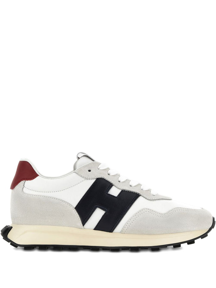 Hogan Sneakers White Calf Suede