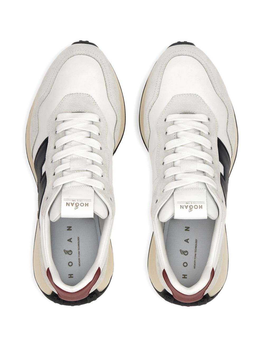 Hogan Sneakers White Calf Suede