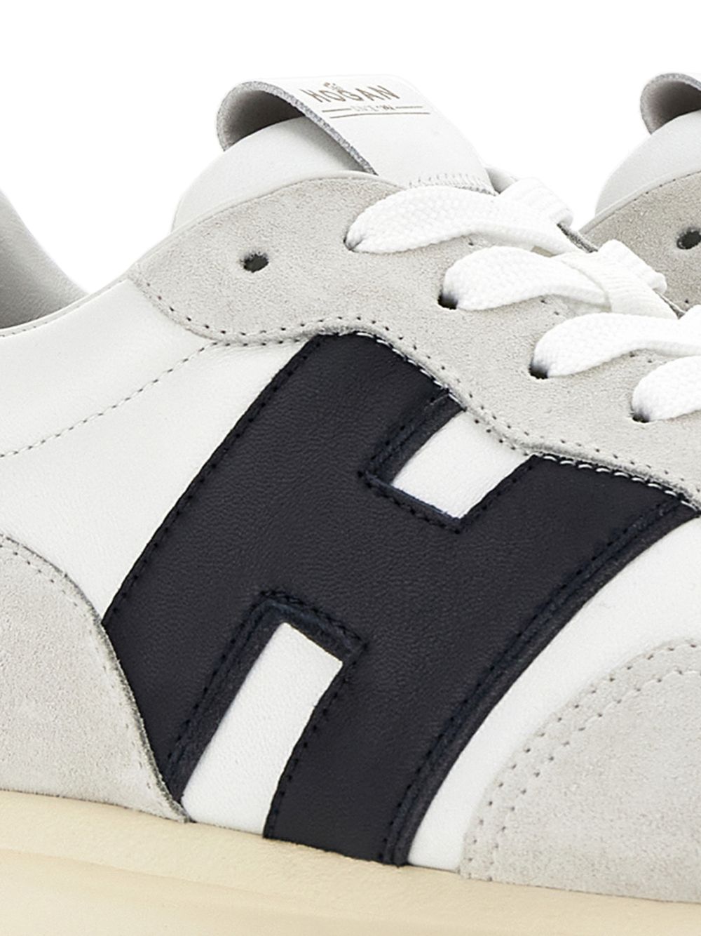 Hogan Sneakers White Calf Suede