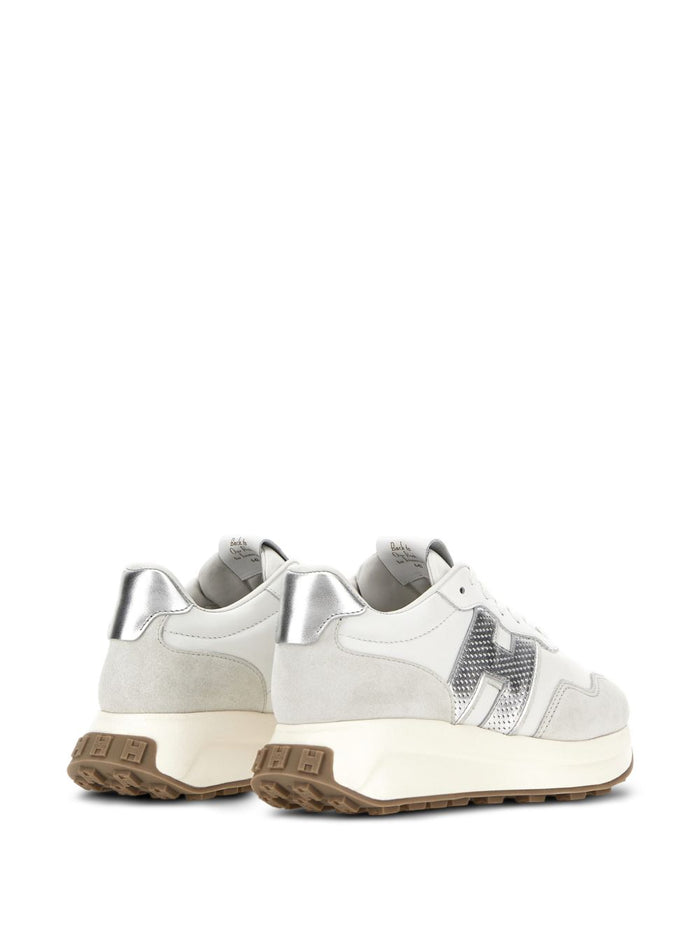 Hogan Sneakers Silver Outer: Calf Leather