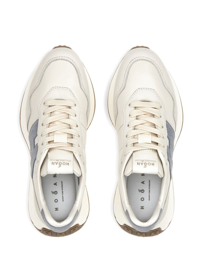 Hogan Sneakers White Outer: calf Suede