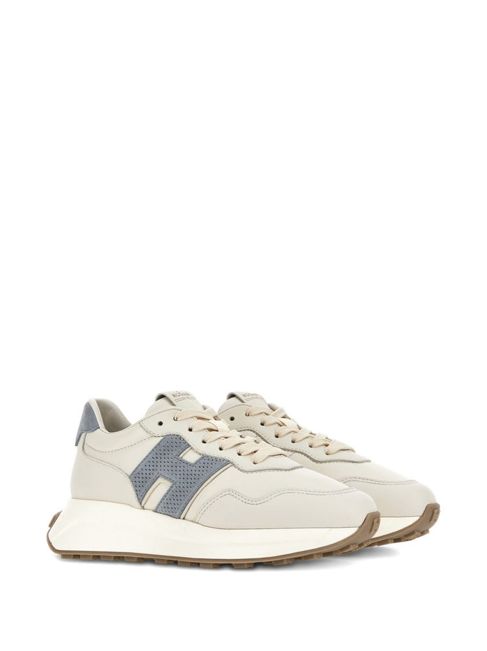 Hogan Sneakers White Outer: calf Suede