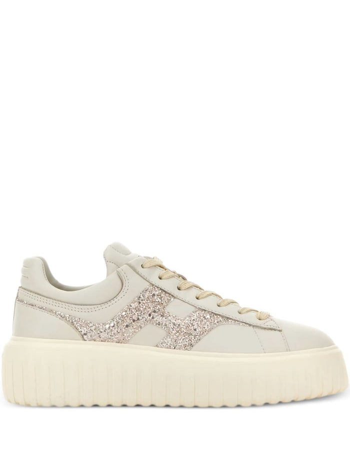 Hogan Sneakers Beige Outer: Nappa Leather