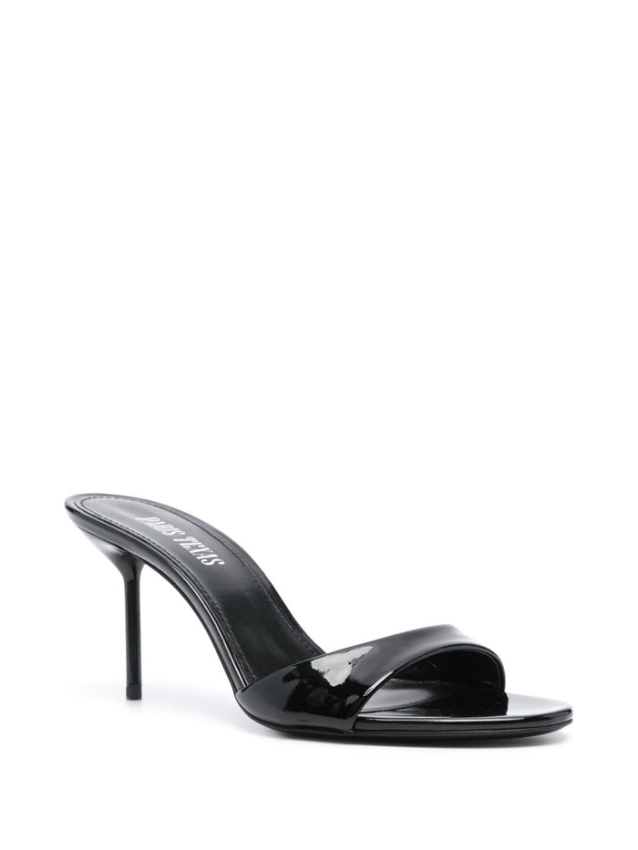 Paris Texas Sandals Black Patent Calf Leather